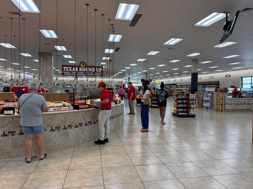 The food options are plentiful and hot