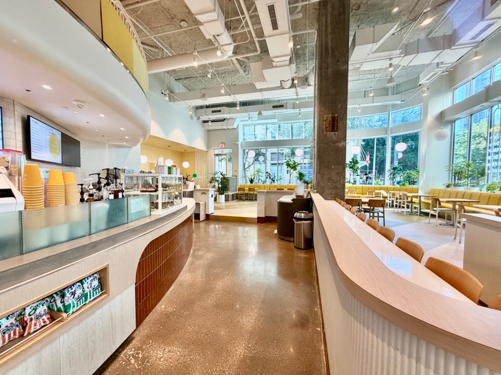 The Hatchways Café is filled with natural light