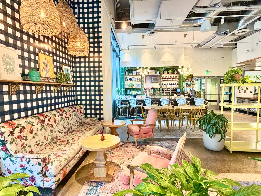 Uptown location has comfortable lounge seating and a bar